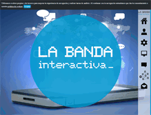 Tablet Screenshot of labandainteractiva.com